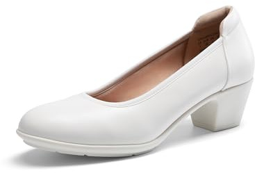 DREAM PAIRS Women's Block Heel Round Toe Dress Pumps | Luxury Upper, Block heel, All-day comfort, Breathable, TPR outsole
