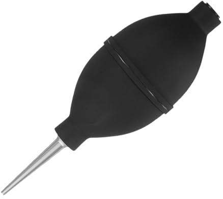 BESTYASH Bulbe Nettoyeur Oreille Et Yeux 6.1 Pouces Souffleur Silicone Noir Embout Long Nettoyage Sécurisé Multifonction Pour Maison Bureau Santé