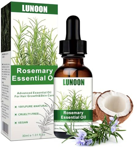 Rosemary Hair Oil for Hair Growth, Rosemary Hair Oil with Coconut & Jojoba Oil – Nourishing Serum for Dry, Damaged Hair for Women & Men, 30 ml