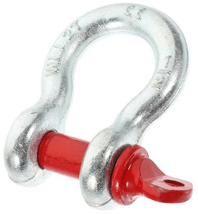 PRETYZOOM Manille D'ancrage Galvanisée 1/2 2 Tonnes à Vis, Outil De Levage Robuste En Acier Haute Résistance, Remplacement Manille Demi-ancre Pour Usage Industriel Et Construction