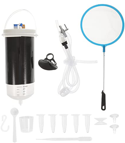 INOOMP Garnelenbrütkasten für Salinenkrebse Inkubator mit Saugnapf Kunststoff Brutkasten für Artemia Eier im Aquarienzubehör