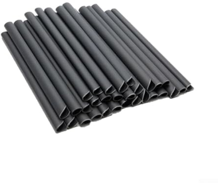 Sichtschutz-Klemmschienen, 19 x 1,5 cm, schwarz, 30 Stück, PVC, wetterfest, Befestigungsclips für Sichtschutzstreifen Garten