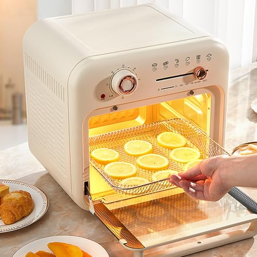 Générique Four Combiné Friteuse à Air, Four De Comptoir Multifonction, Four De Grande Capacité De 18 L, Cuisson Saine Et Faible en Gras, Chauffage Uniforme à Double Couche