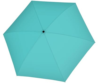 Doppler Zero Large Taschenschirm manual ultraleichter Regenschirm | Mini Regenschirm Hellblau für Reise & Alltag – nur 113 g leicht, 98 cm Schirmdach, Carbon-Elemente, kompakt & stabil