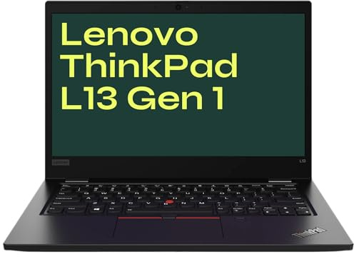Lenovo Thinkpad L13 Gen 1 Business Laptop, 13.3-Inch Notebook, Intel Core i5-10310U, 16GB DDR4 RAM, 256GB SSD, QWERTY Keyboard, Windows 11 Pro (Renewed)