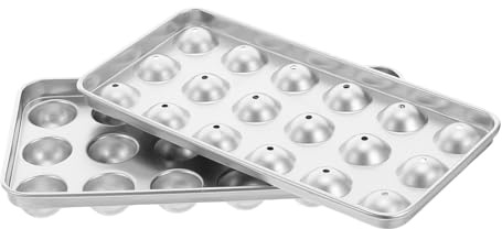 Cabilock Moule à Glaçons Sphériques en Acier Inoxydable 304 18 Glaçons Ronds Réutilisables pour Congélateur Domestique pour Cocktails Whisky et Boissons Fraîches