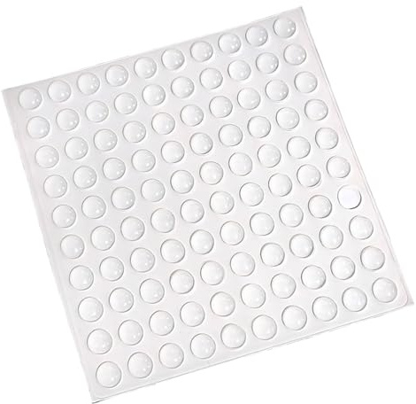 Obotsnoi 1 Sheet 100Pcs Silicone Keyboard Nails Typing Enhancers Comfortable Touch Protectors for Computer Laptop Use Keypad Heightening Pad