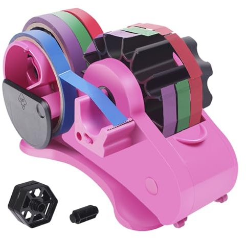 Distributore di nastro adesivo, Distributore di nastro termico a più rotoli for nastro di trasferimento termico Distributore di nastro semiautomatico riutilizzabile