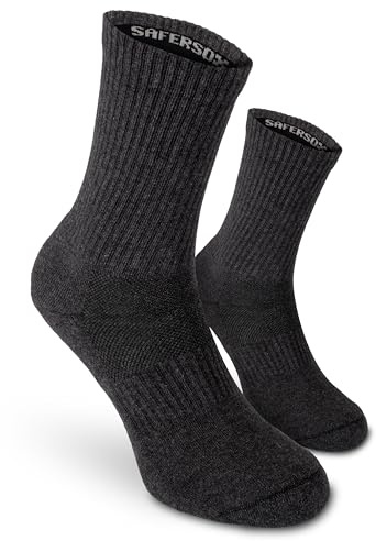 Safersox Chaussettes anti-moustiques, 1 Paire, Anthracite, 39-42