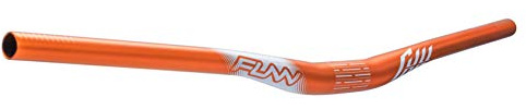Funn Manillar de Bicicleta de Montaña Full On con Abrazadera de Barra de 31.8mm y Ancho de 785mm, Manillar de MTB (Naranja, Elevación de 15mm)