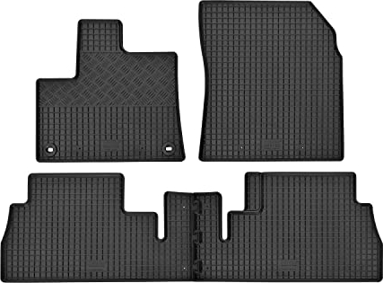 Fußmatten kompatibel mit Citroen Berlingo 5 Sitze 2019- Gummi Auto 100% passgenaue Gummimatten Automatten Antirutsch Schwarz