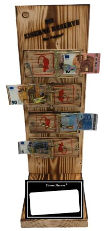 Genial-Anders Geschenk zum SELBST BESCHRIFTEN - Eiserne Reserve Mausefalle Geldgeschenk lustige persönliche Geld Geschenk Geld verpacken -s- Neutral zum SELBST BESCHRIFTEN