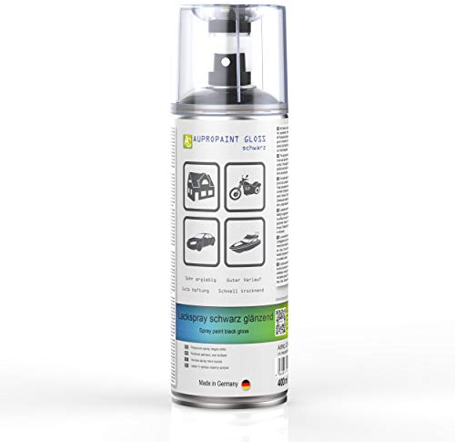 AUPROTEC Lackspray AUPROPAINT GLOSS schwarz glänzend Sprühlack Glanzlack Auto Lack Spray 1x 400ml