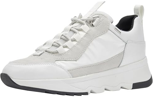 Geox D Falena B Abx D, Botas Mujer, White Off White, 36 EU
