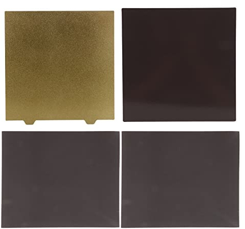 Zunate PEI-Stahlplatte, 250 X 250 Mm, PEI-Pulver-Kohlefaser, Doppelseitiger Magnetfuß, Druckerzubehör für Voron 2.4 R2 Trident 3D-Drucker