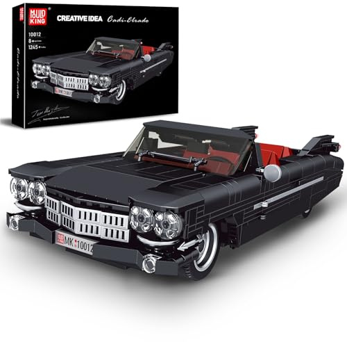 Mould King Sports Car Building Block Kits, MOC Classic Car Model Kit Supercar Racing Model Building Sets, Authentically Detailed Build and Display Model for Home or Office Décor (1245+ Pieces)