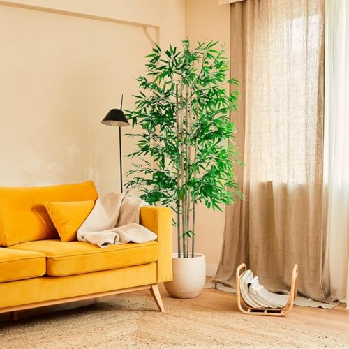 Blaine - Kunstpflanze Bambus 100 cm | Hyperrealistische Optik für die Dekoration von Zimmern Innenräumen und Büros Ohne Pflegeaufwand