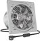 HG Power 200mm Ventola Aspirazione 980 m³/h Ventilatore di scarico Estrattore per Bagno Cucina Ventilazione, Circolazione dell'aria con Spina EU, Argento