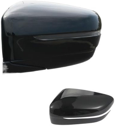 likaini Spiegelkappen Rückspiegel Für BMW 3 Series G20 G28 2020,Rückspiegel Abdeckung Trim Zubehör Auto Zubehör,Bright Black1