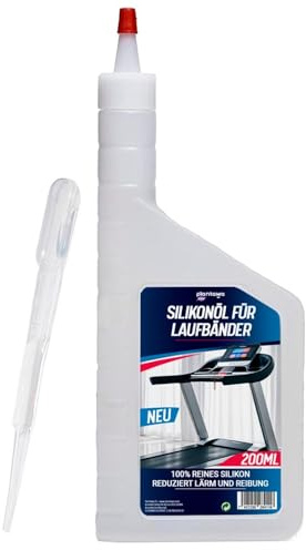 Plantawa Laufbandöl, 200ml, Schmiermittel aus Silikon, ideal für Fitnessstudios, Heimbänder, präzise Anwendung, geeignet für alle Laufbänder.