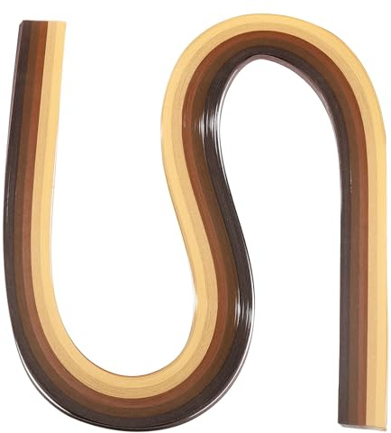 PATIKIL 540 x 3 mm Quilling Papierstreifen Papier Quilling, 120 Stück Origami Fröbelstern Papierstreifen Streifen Set für Kunst, DIY, Handarbeit, Weihnachten, Farbverlauf Braun