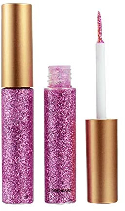 Liquid Glitter Eyeshadow Eyeliner 5ml,Korean Makeup Tear Drop,Shimmer Metallic,Lightweight Waterproof Long Wearing,Loose Glitter Glue for Crystals Eye Glitter Christmas Makeup