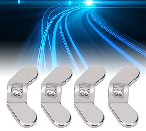 Écrous à Oreilles, 10 Pièces M8 écrou à Oreilles écrous Papillons écrou M8 304 Accessoire de Matériel de Fixation en Acier Inoxydable
