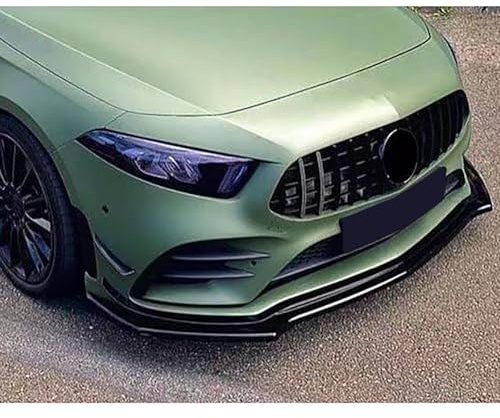 Front Spoiler Lippe Sport Schwarz Glanz passt für Mercedes A W177 V177 ab 2018