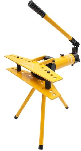 Manueller hydraulischer Rohrbieger, hydraulischer Rohrbiegemaschine, 10T Rohrbiegemaschine, 6 Stanzformen, 13–34 mm Rohrdurchmesser, Biegemaschine für Heizungs- und Rohrleitungsbau