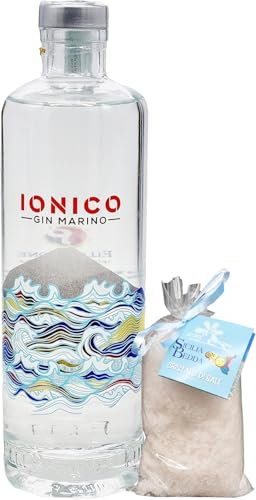 Sicilia Bedda - IONICO GIN MARINO ai Cristalli di Sale - In Omaggio Cristalli di Sale Marino di Trapani Gr.150-70 Cl - 43% vol.