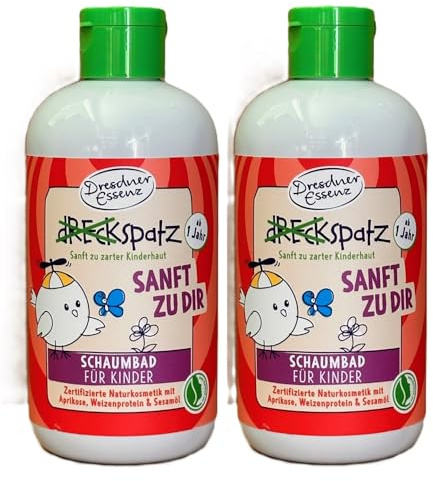 2-er Pack Dresdner Essenz Dreckspatz Schaumbad Sanft zu dir 2x 300m