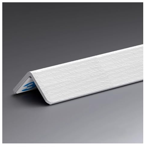 IBOWZ Profilo angolare PVC,Listello di Protezione, Paraspigoli per pareti in PVC, Protezione per Angoli da Parete Effetto Legno, Protezione autoadesiva per Bordi di mobili e Angoli di Sicurezza