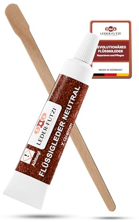 Leder-Futzi® Flüssigleder Reparatur 7g Neutral für Auto und Möbel Flexible Lederreparatur bei Rissen Kratzern und Beschädigungen, Made in Germany