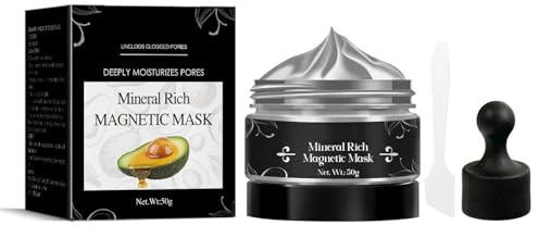 Mineralreiche Magnetmaske, Porenreinigung, Peel-Off-Maske gegen Mitesser, Tiefenreinigung, Peeling, beruhigend und reparierend, für alle Hauttypen geeignet (1pc)