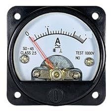LKLNCXC Tester di Tensione Pannello analogico voltmetro, amperometro analogico CA e voltmetro CA SO45 Circolare da 45 mm(AC 500V)