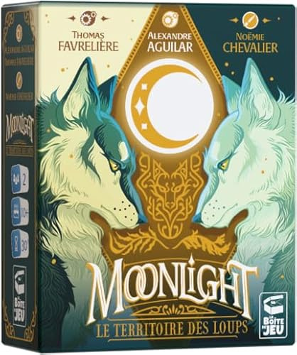 Moonlight Le Territoire des Loups - Jeu de Société - Duel Stratégique - 2 Joueurs - Dès 10 Ans - Version Française - La Boite de Jeu - Blackrock Games