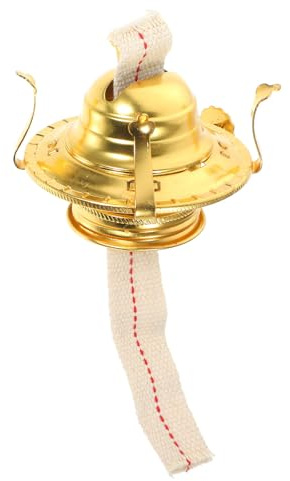 HOOTNEE Öllampenbrenner Satz mit Ersatzdocht 2cm Breit Petroleumlampe Zubehör für Vintage Öllampen Drinnen und Draußen Universeller Glaslampenbrenner