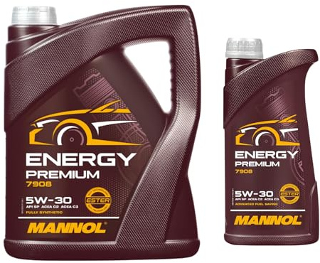 6 Liter Original MANNOL Energy Premium 5W-30 API SN/CF Motoröl Engine Oil Öl
