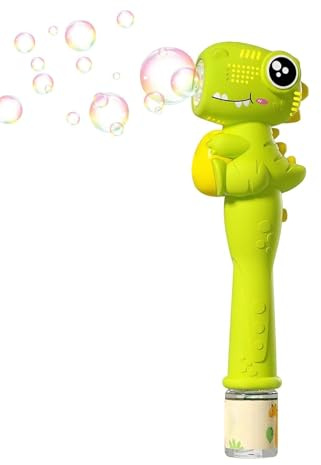 Doiyislem Seifenblasenmaschine,Dino-Form Automatisches Spielzeug,Automatische Bubble-Maschine mit Gebläse | für Camping, Garten, Park, Party, Urlaub, Picknick