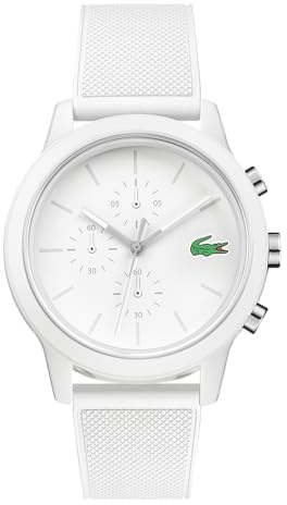 Lacoste 2011444 Herren-Armbanduhr, Lacoste.12.12-Kollektion, schwarzes Armband aus Silikon/Kautschuk
