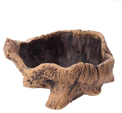 STOBOK Kreativer Vintage Beton Blumentopf Im Baumstamm Stil Sukkulenten Pflanzgefäß Rustikale Garten- Und Wohnaccessoire Dekoration Für Zuhause Und Büro 5.7X6.1X5.7 Zoll