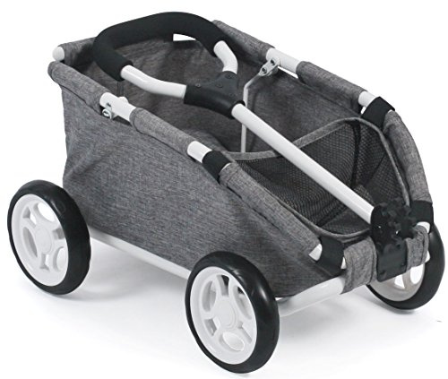 Bayer Chic 2000 660-76 Ziehwagen Skipper, Kleiner Bollerwagen für Teddys und Puppen, Jeans grau, 46 x 30 x 29 cm | Klassischer Ziehwagen für Puppen & Teddys. Robuste Konstruktion, kinderfreundlicher Griff. Modernes Design, 46x30x29 cm.