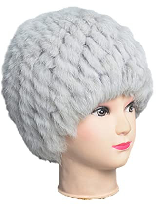 keusyoi Winter Fellmütze Frauen Stilvolle Warm Dicke Klassische Hut Beanies Weiche Flauschige Furry Cap Schneekappen Outdoor Fellmützen