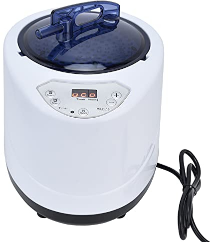 Natudeco 1000W Sauna Vapeur Portable Générateur De Vapeur Sauna Vapeur Kit Sauna Spa Fournitures avec Affichage de la Minuterie pour Bain De Vapeur Tonneau en Bois Baignoire(Prise UE)
