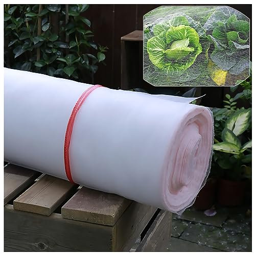 Filet Anti Insectes Jardin, Filet de Protection Contre Les ​Oiseaux,Plantes Maille de Croissance Tunnel Filet Fine,pour la Protection des Fleurs,Graines et Fruits,4x8m