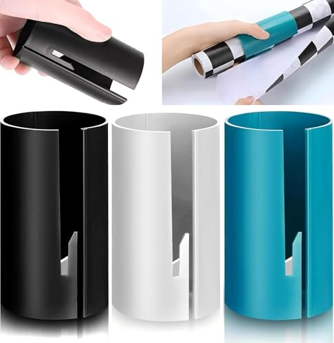 3 Pack Wrapping Paper Cutter - Simple, Fast, and Safe Kraft Paper Roll Slitter Cutter - Finger Safety Cutter - Easy-to-Use Tools for Effortless Wrapping Paper Cutting - Ideal for Birthdays
