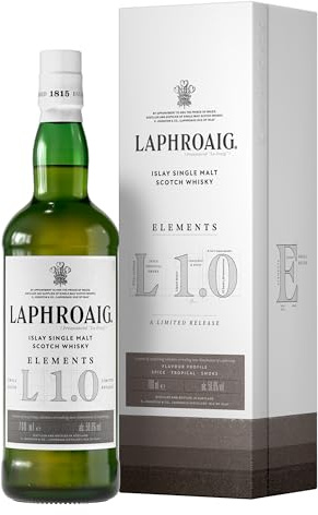 Laphroaig Elements 1.0 | Scotch | Islay | Single Malt Peated Whisky | Tropical Fruits & Warming Smoke | A Unique Single Malt | 58.6% ABV | 70cl