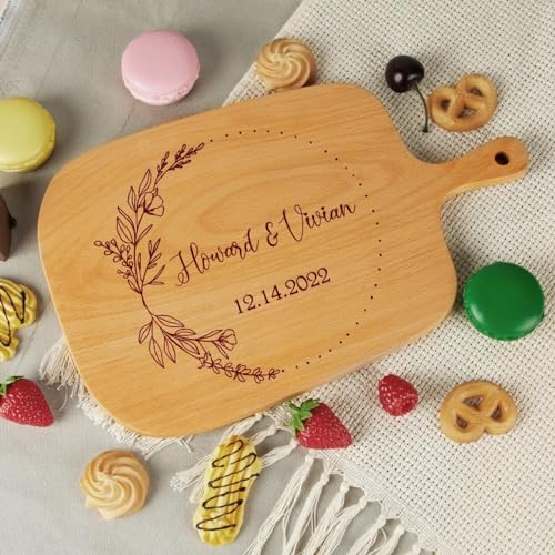 Schneidebretter aus Holz mit Gravur, Charcuterie-Brett mit Griff, individuelles Käsebrett, Verlobungsgeschenk, Brautparty, Geschenk, Brautparty, Geschenk, Brautparty, Geschenk, Brautparty, Hochzeit,