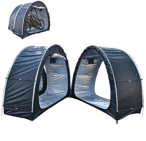 Fahrradgarage Kann Gespleißt Werden Fahrradunterstand für 2/3/4/5 Fahrräder Gerätehaus Klein Gartengerätehaus, Schwarz