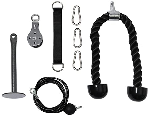 Fitness-LAT- und Lift-Flaschenzugsystem, DIY-Fitness-Flaschenzug-Kabelmaschinenaufsatz für das Fitnessstudio, Heim-Fitnessstudio-Workout, Gewichtheber-Flaschenzugsystem